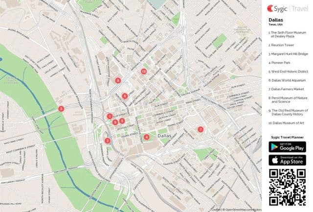 ダラス観光マップ